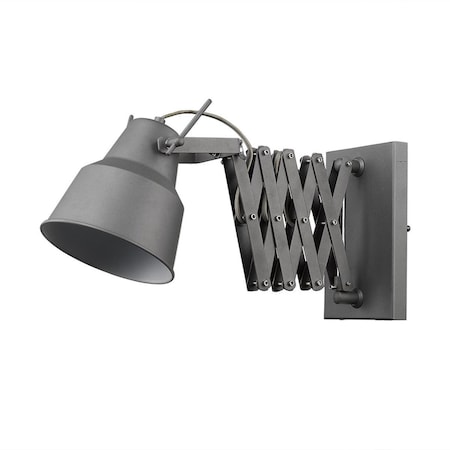 Estallar 9.75 x 7 x 34.5 in. Plexus 1-Light Gray Sconce ES3087276
